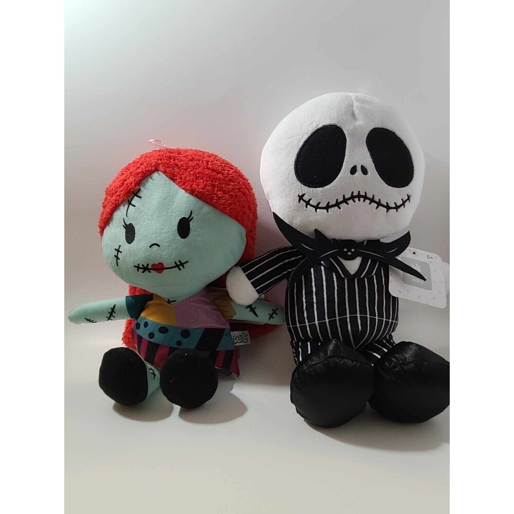 Disney Baby JACK SKELLINGTON & SALLY Nightmare Before Christmas Plush 12” NEW